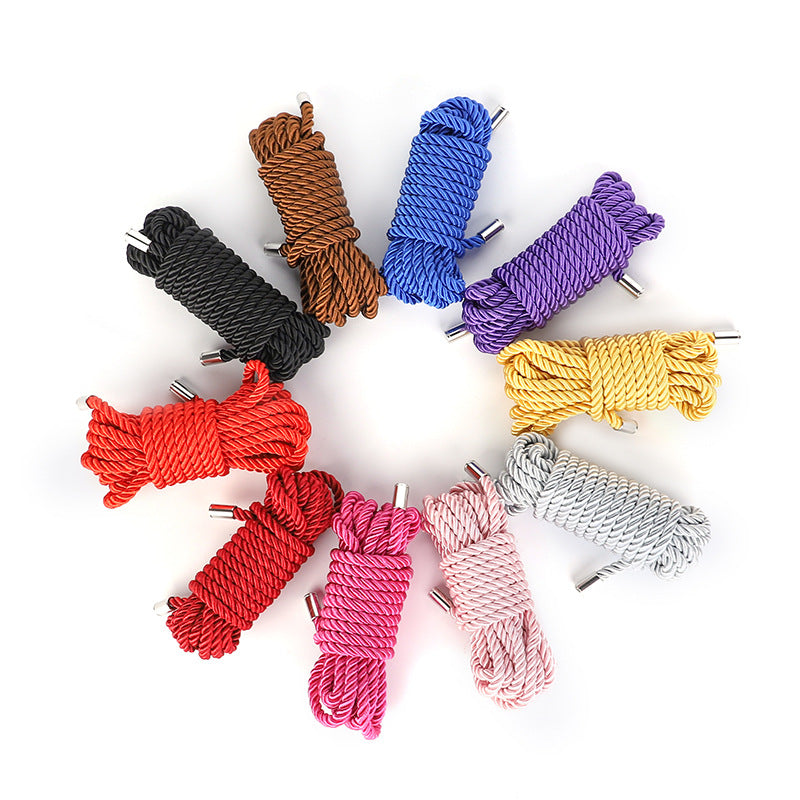 Multi-Color Metallic Tip Rope Bondage