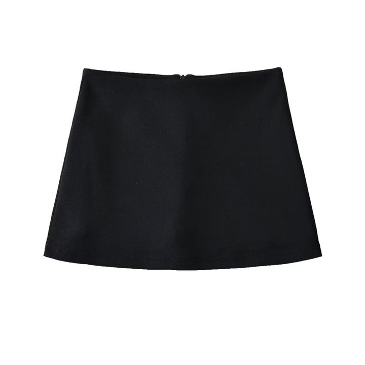 High Waist Stretch Mini Skort Skirt