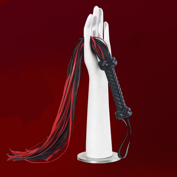 Braided Handle Leather Flogger