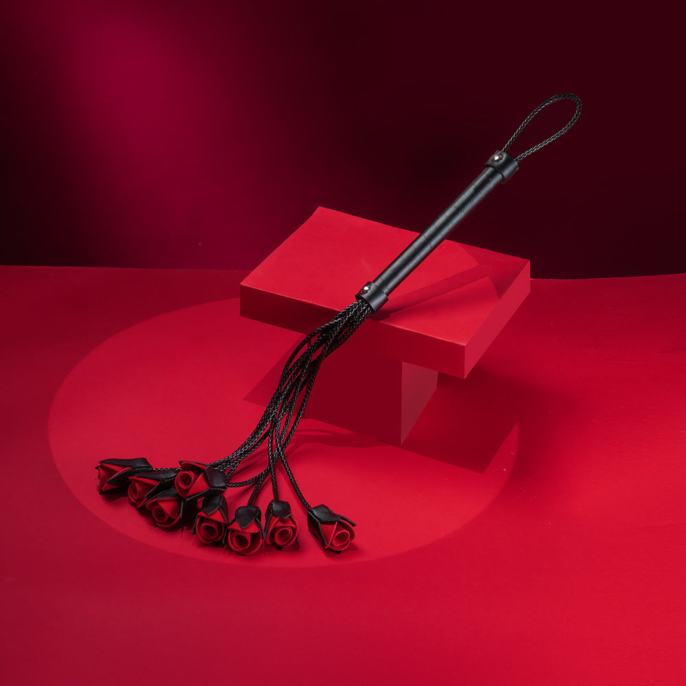 Rose Tip Leather Flogger