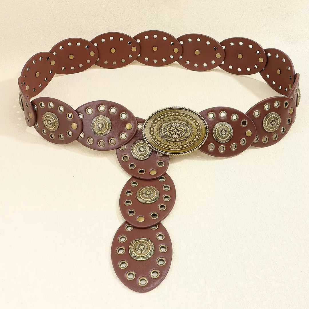 Bohemian Coin Studded Waist & Bust Harness Belt