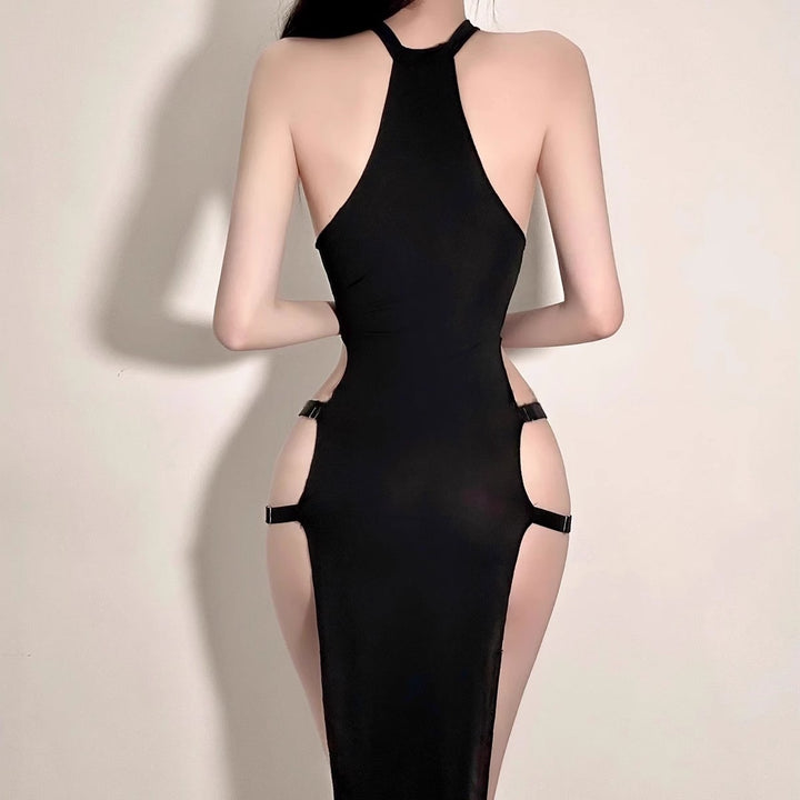 Side Ring Cutout Bodycon Night Gown