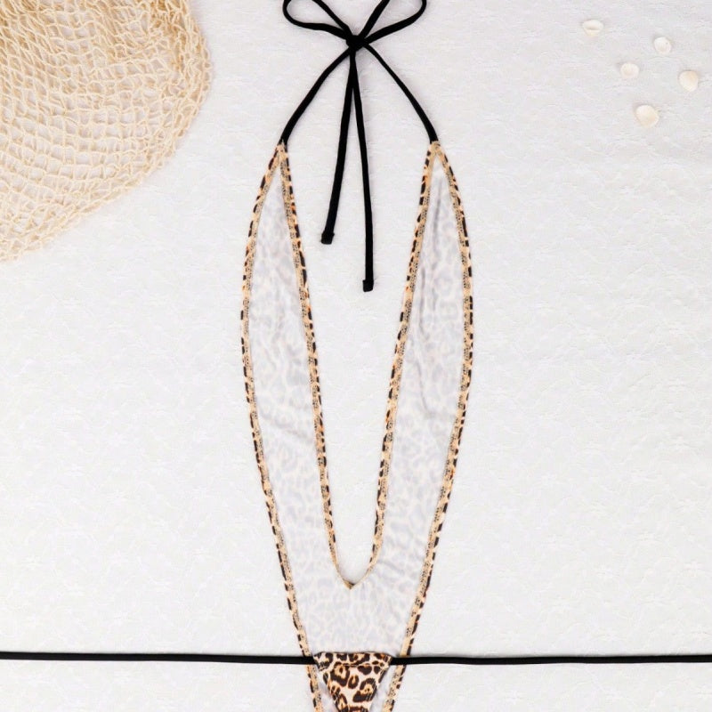 Leopard Deep-V Erotic Teddy