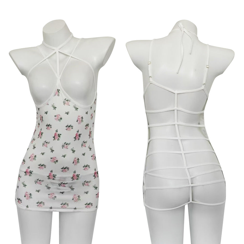 Floral Harness Mini Dress