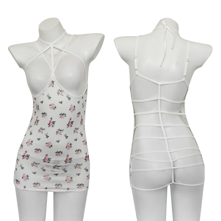 Floral Harness Mini Dress