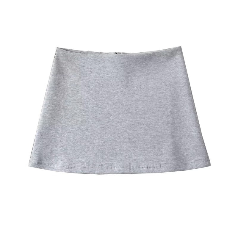 High Waist Stretch Mini Skort Skirt