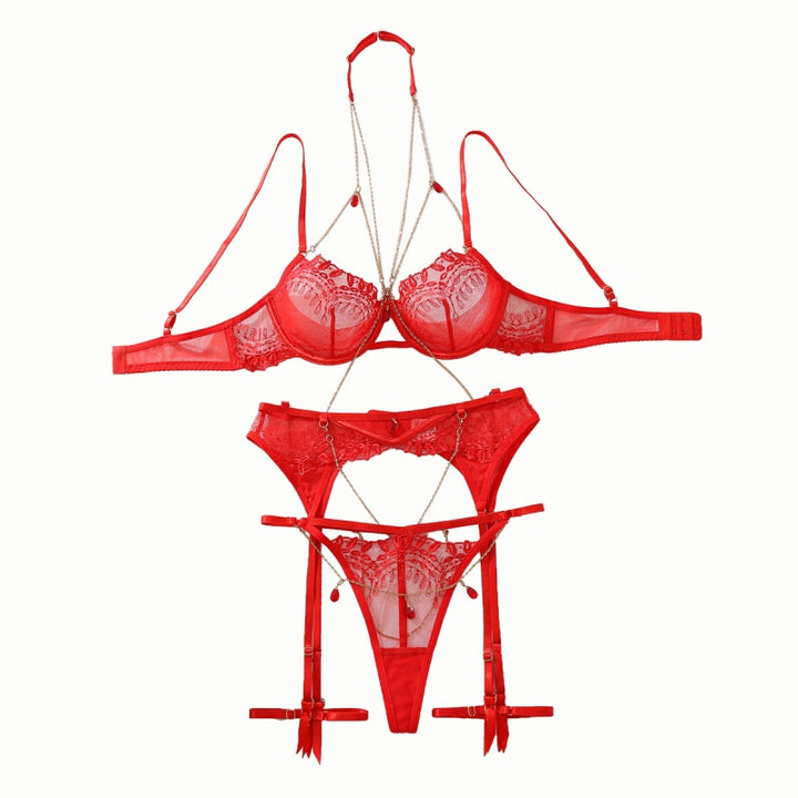 Romantic Lace Lingerie Ensemble