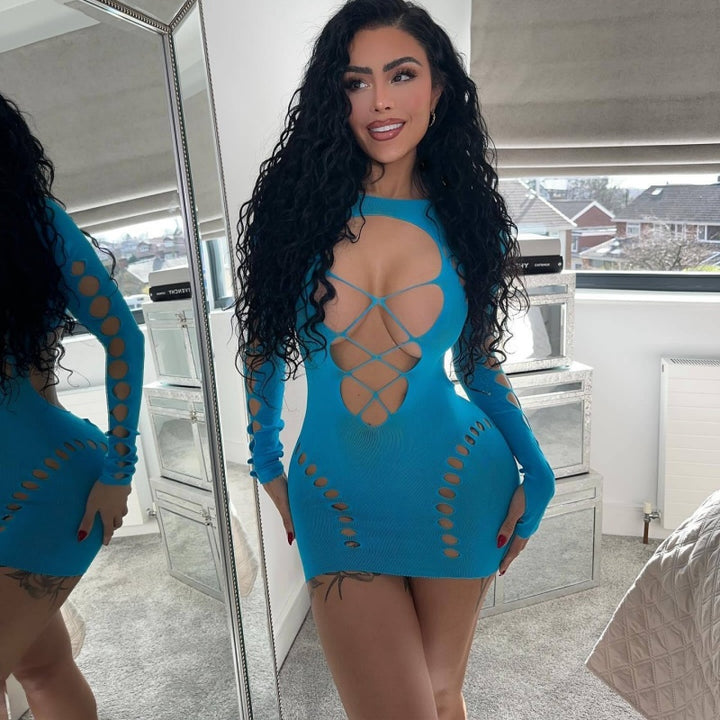Sexy Hollow Out Bodycon Dress