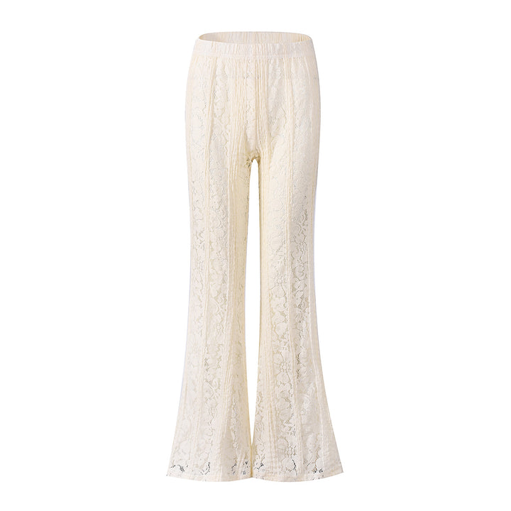 High Waist See-Through Bell Bottoms