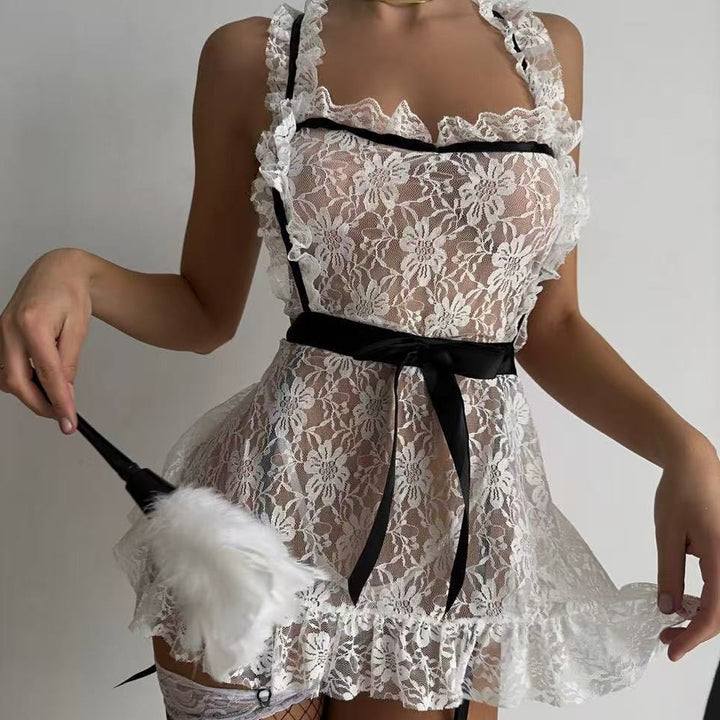 SM-Inspired Lace Maid Apron Set