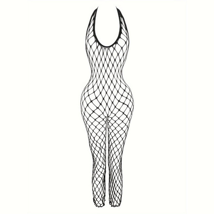 Open Back Big Hole Fishnet Bodystocking