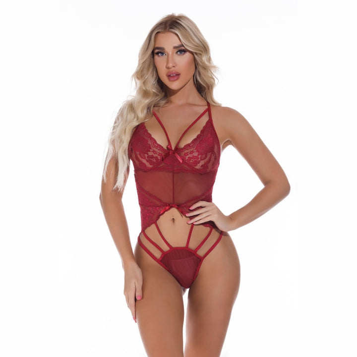 Alluring Lace & Mesh Bodysuit