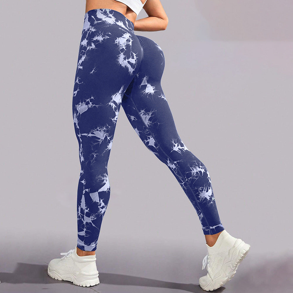 Tie Dye Scrunch Butt High Waist Yoga Leggings