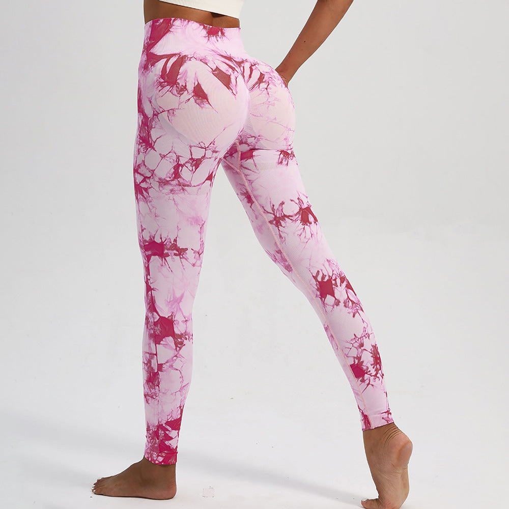 Tie Dye Scrunch Butt High Waist Yoga Leggings