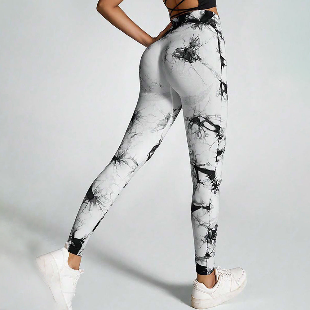 Tie Dye Scrunch Butt High Waist Yoga Leggings