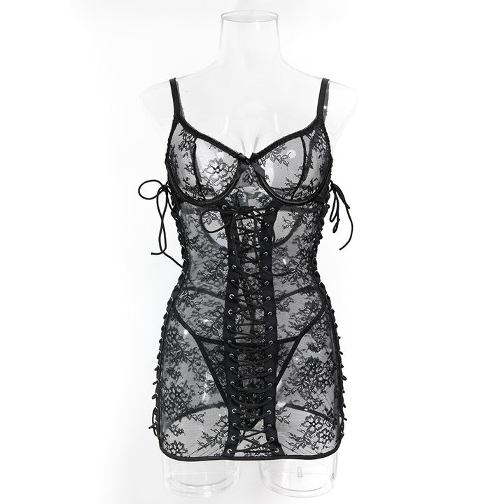 Lace Corset Mini Lingerie Dress