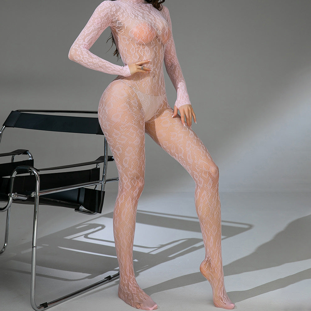 Sheer Lace Full-Body Catsuit