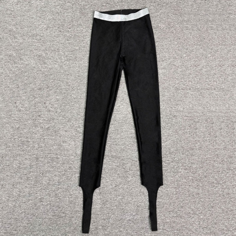Stretch Foot Strap Skinny Pants