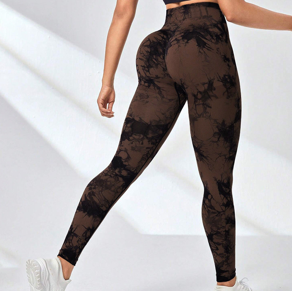 Tie Dye Scrunch Butt High Waist Yoga Leggings
