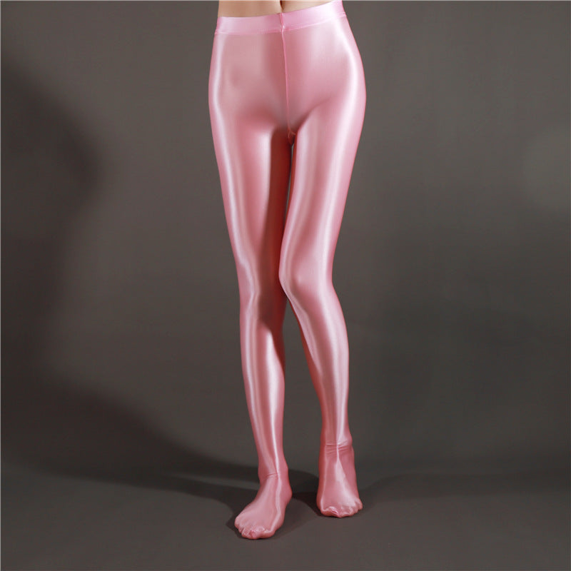 High Waist Glossy Full Length Pantyhose