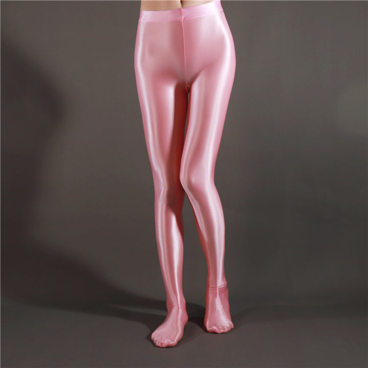 High Waist Glossy Full Length Pantyhose