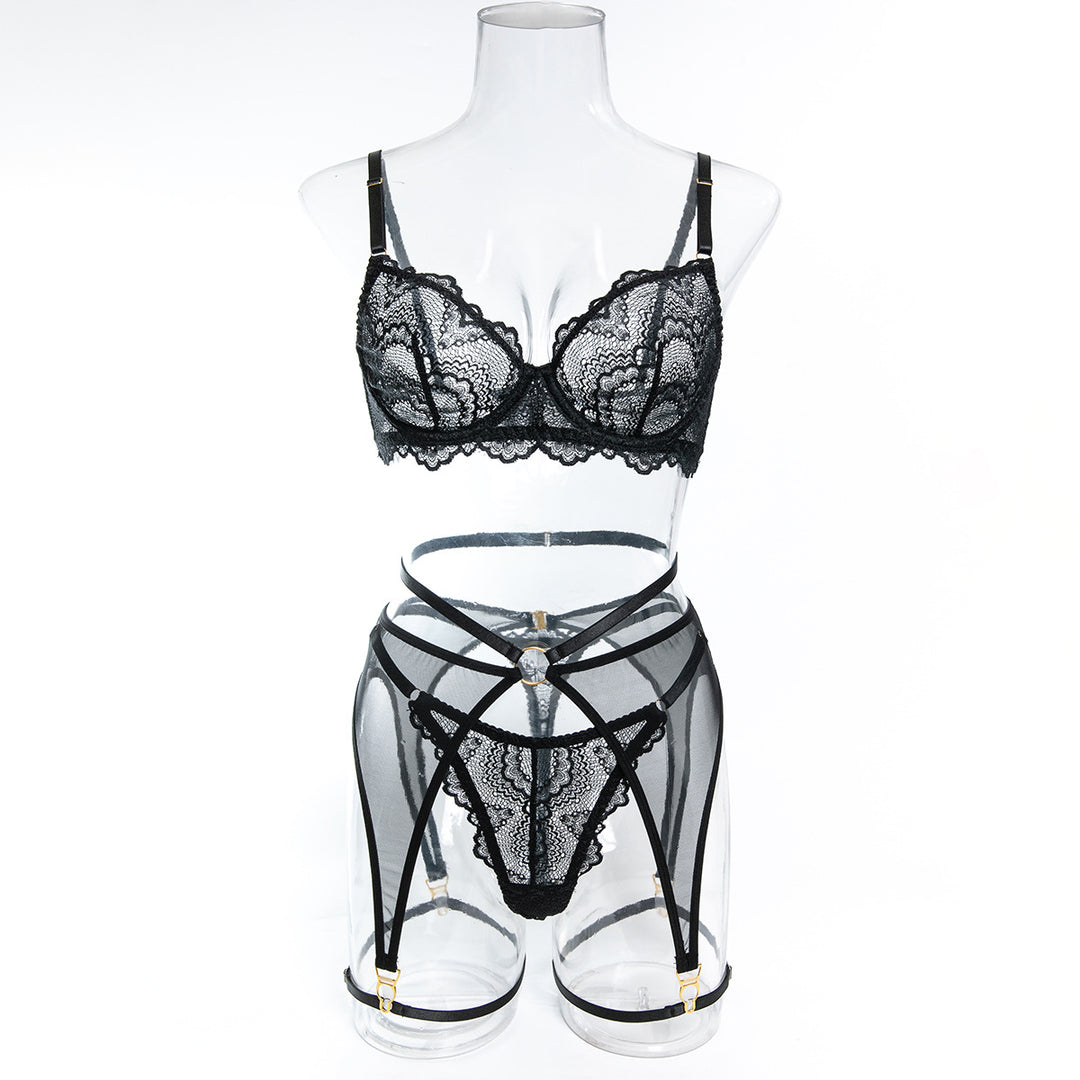 Lace Garter Belt Sensual Intimate Lingerie Set