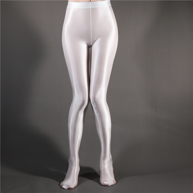 High Waist Glossy Full Length Pantyhose