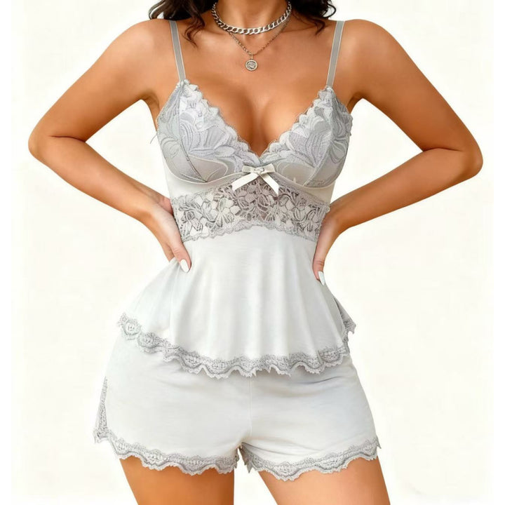 Lace Cami Shorts Nightwear Set