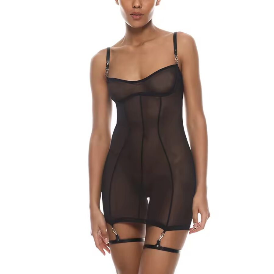 Obsidian Strap Sheer Control Dress