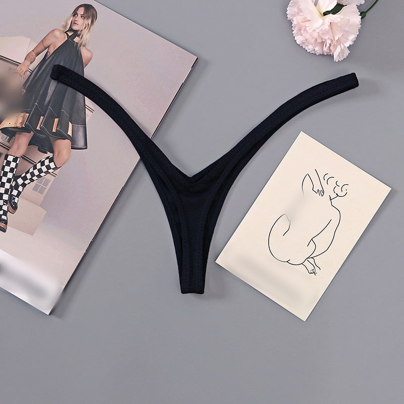 Minimal V-Cut Micro Thong Underwear