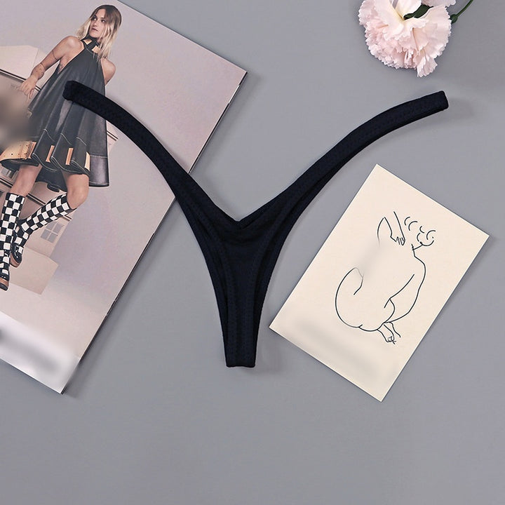Minimal V-Cut Micro Thong Underwear
