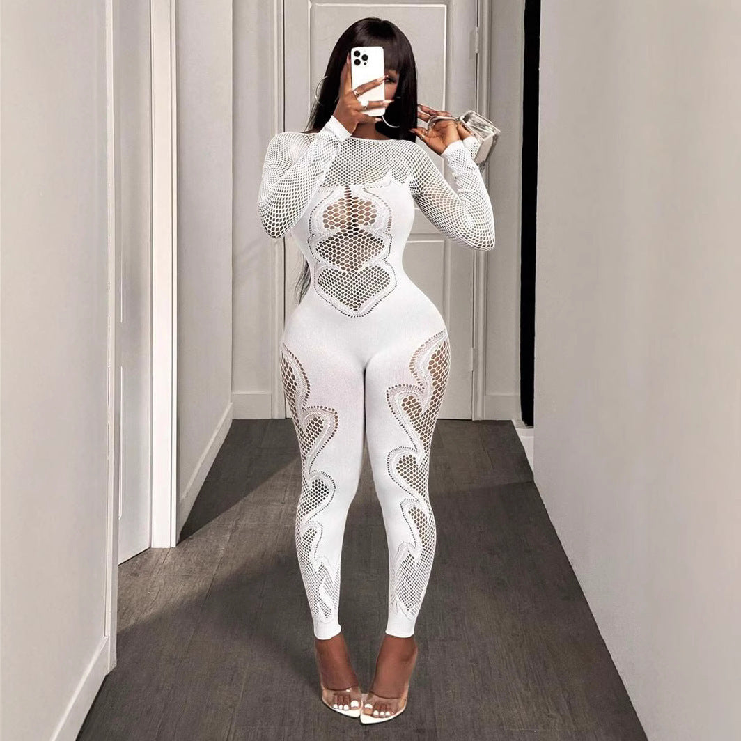 Seductive Mesh Fishnet Bodysuit