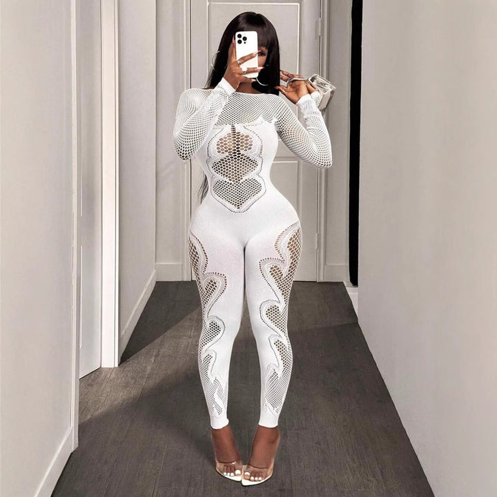 Seductive Mesh Fishnet Bodysuit
