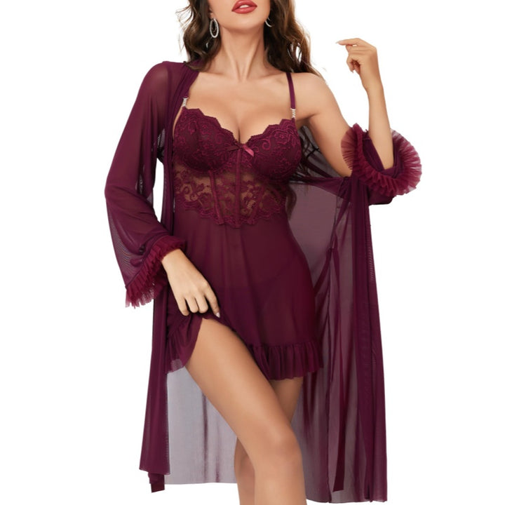 Forbidden-Soft Lace Babydoll Set