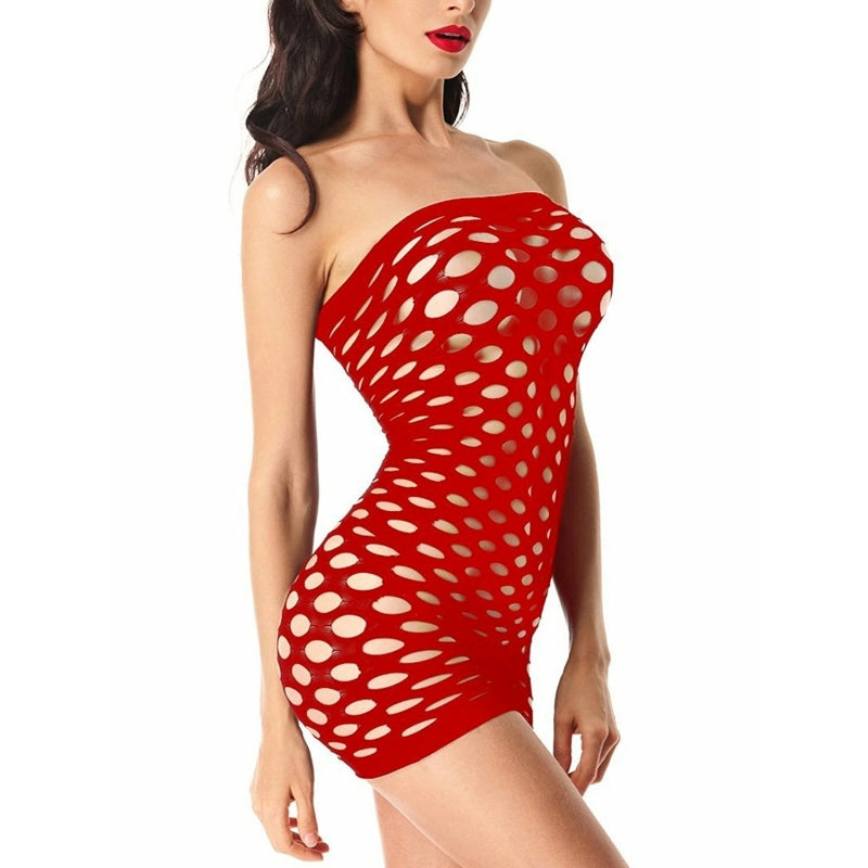 Strapless Mesh Hollow