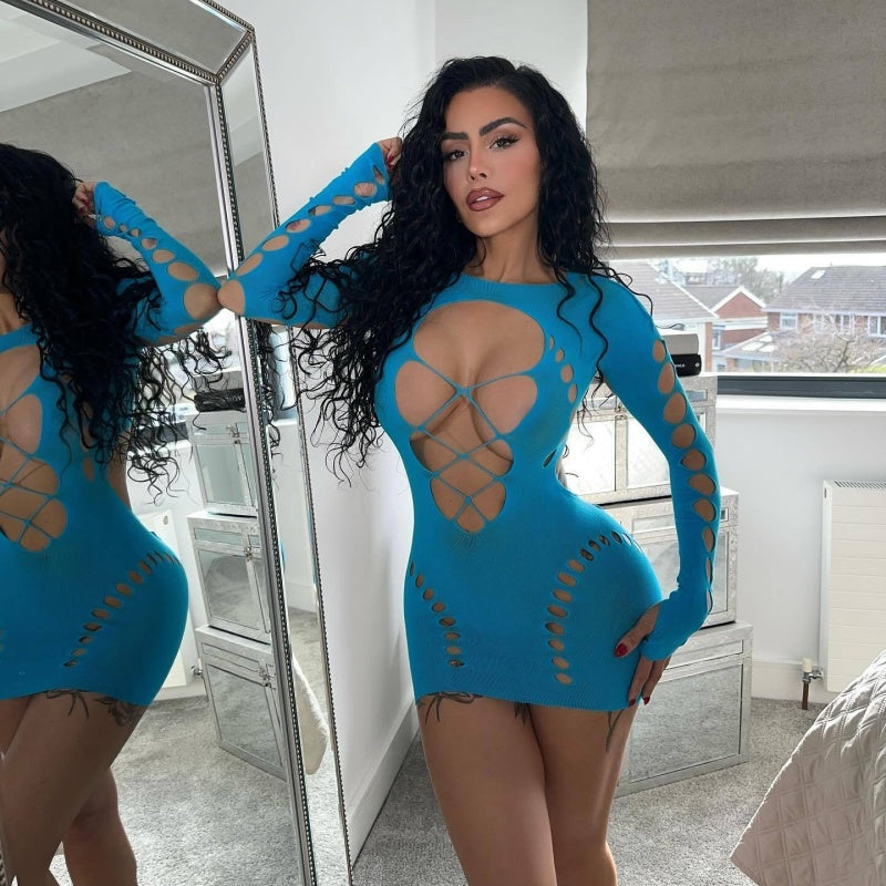 Sexy Hollow Out Bodycon Dress