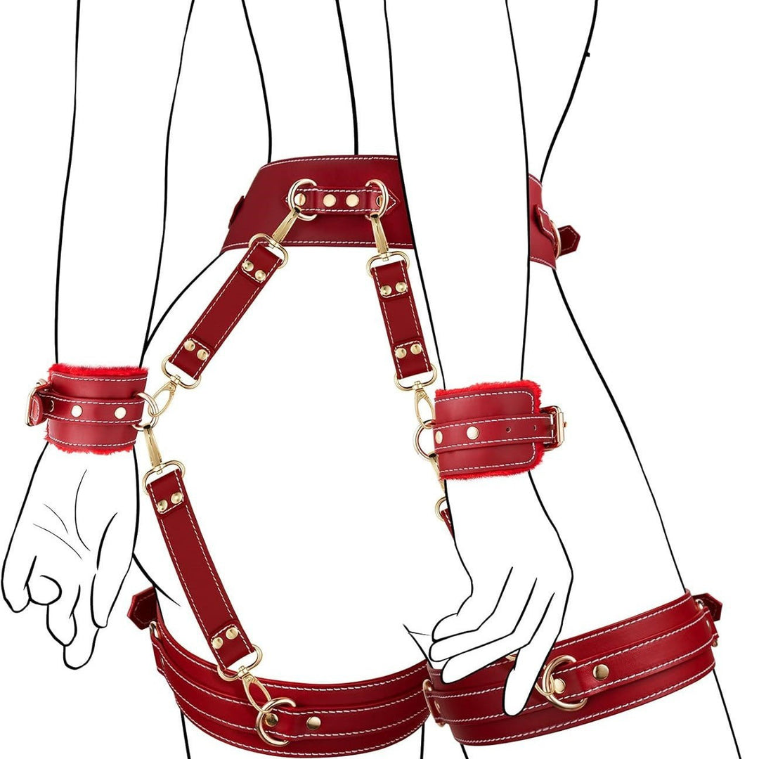 Leather Bondage Restraint Kit