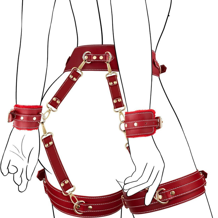 Leather Bondage Restraint Kit
