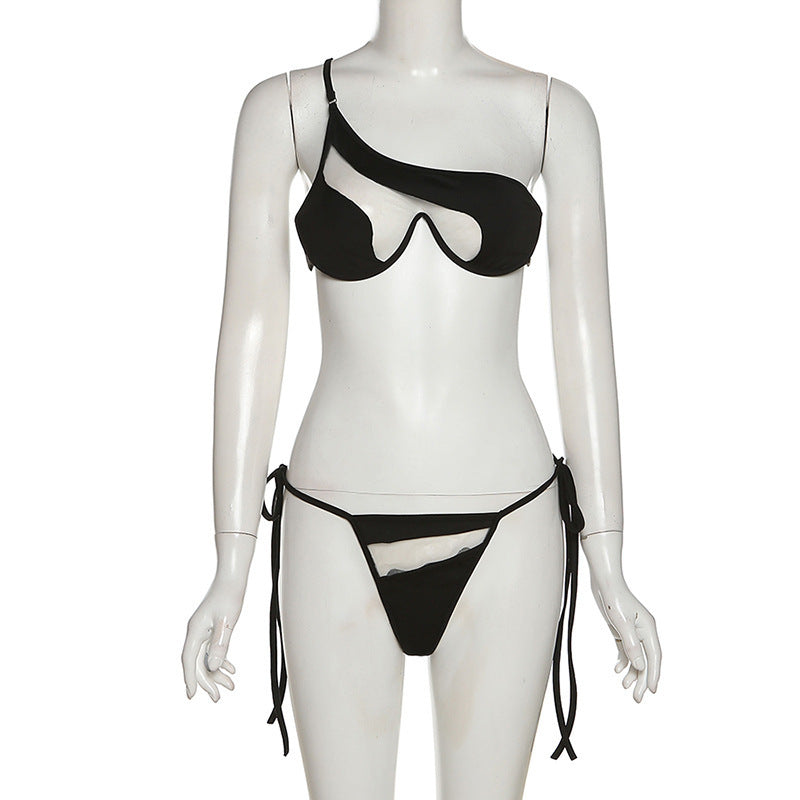 Strappy Cut-Out Micro Bikini Set