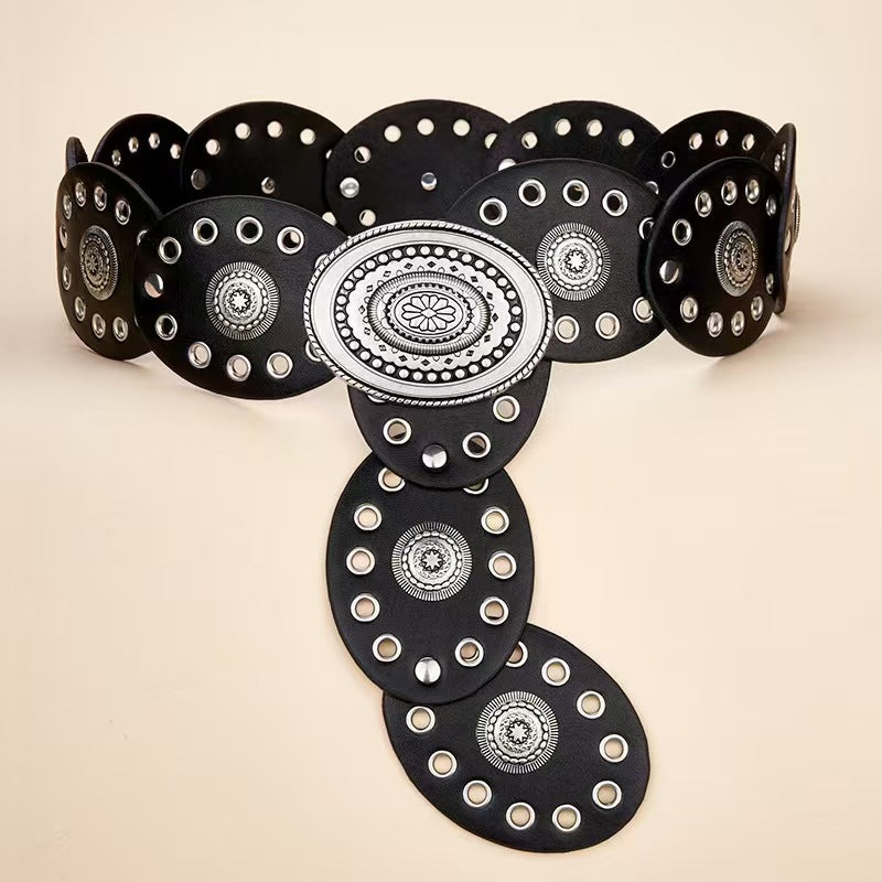 Bohemian Coin Studded Waist & Bust Harness Belt