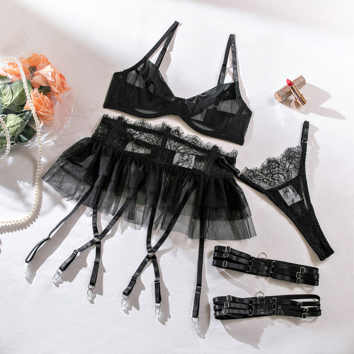 Shadow Seductress Feathered Lingerie