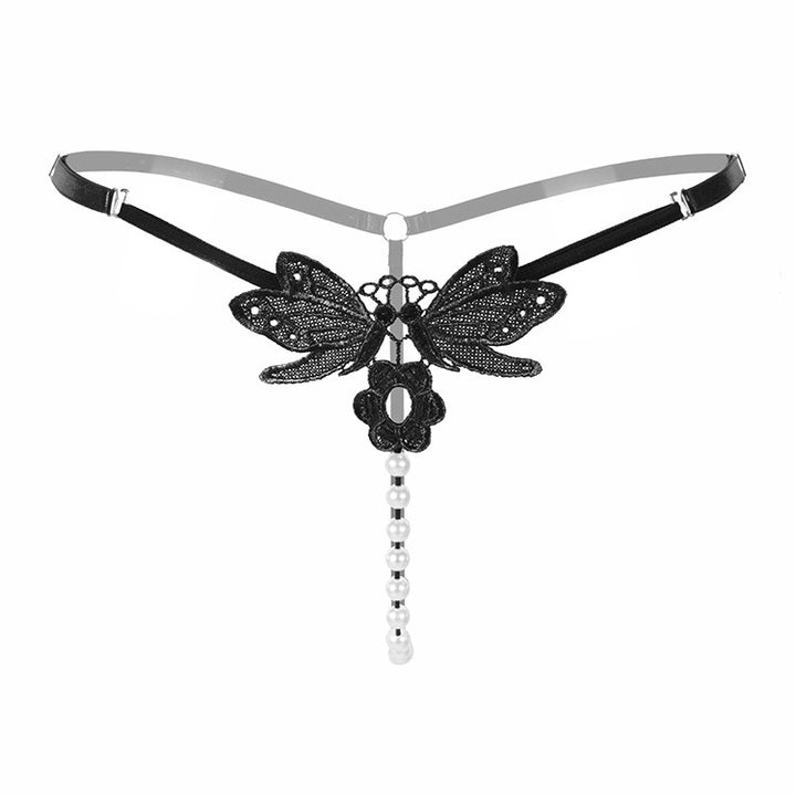 Embroidered Pearl Whisper Thong