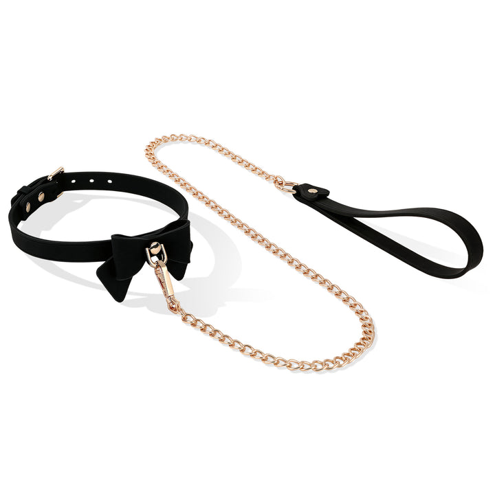 Adjustable Chain Leather Collar Accessory