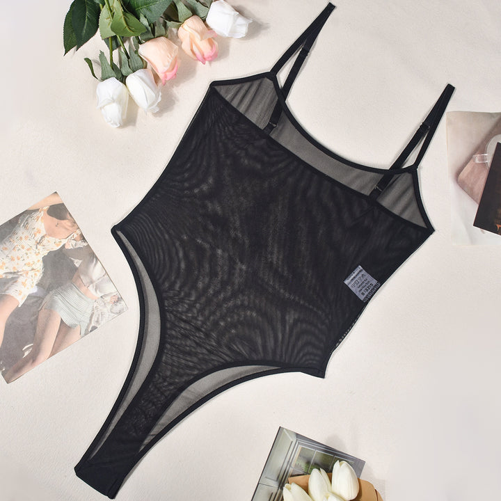Sheer Seduction Sexy Mesh Bodysuit