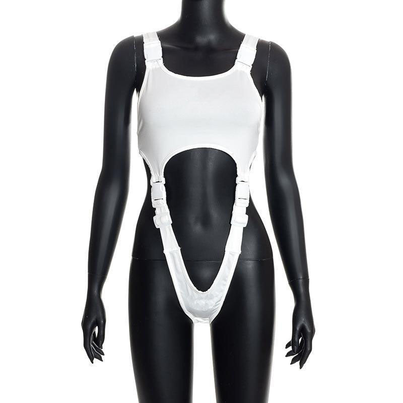 Strappy Cut-Out Erotic Bodysuit
