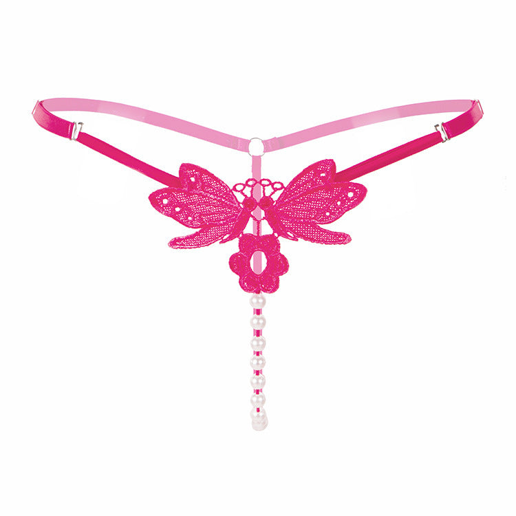 Embroidered Pearl Whisper Thong