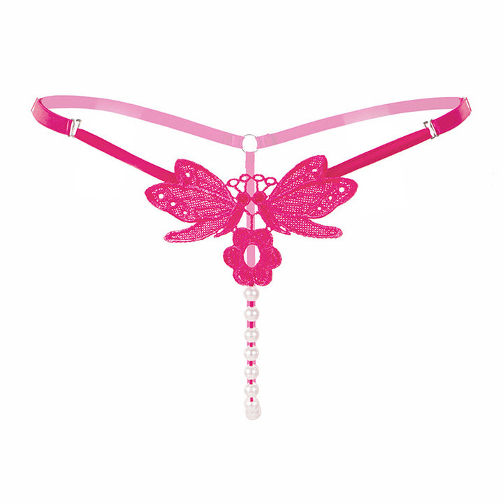 Embroidered Pearl Whisper Thong