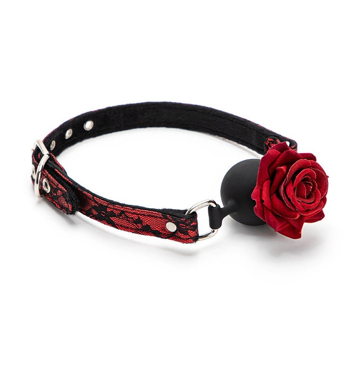 Rose Flower Silicone Ball Gag