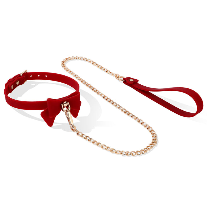 Adjustable Chain Leather Collar Accessory