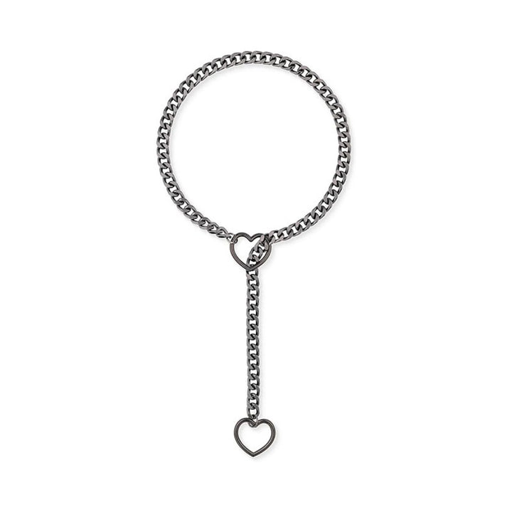 Heart Chain BDSM Collar Leash